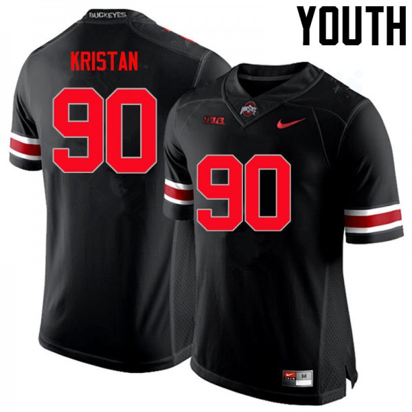 Ohio State Buckeyes #90 Bryan Kristan Youth Stitch Jersey Black OSU90152
